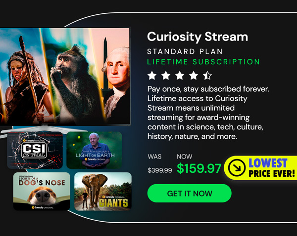 Curiosity Stream Standard Plan: Lifetime Subscription