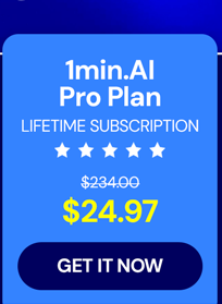 1minAI: Lifetime Subscription