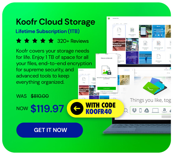 Koofr Cloud Storage: Lifetime Subscription (1TB)