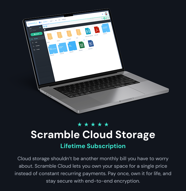Scramble Cloud Storage Lifetime Subscription (20TB)