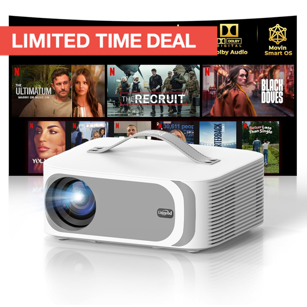 Lisowod 4K Smart Portable Projector