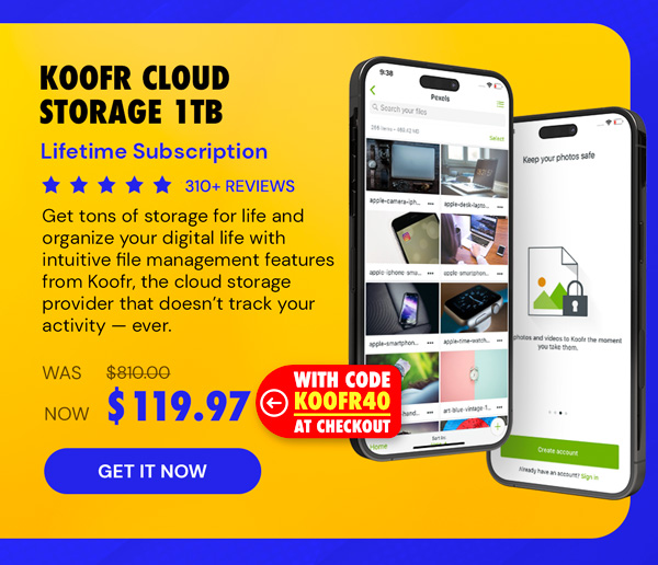 Koofr Cloud Storage: Lifetime Subscription (1TB)