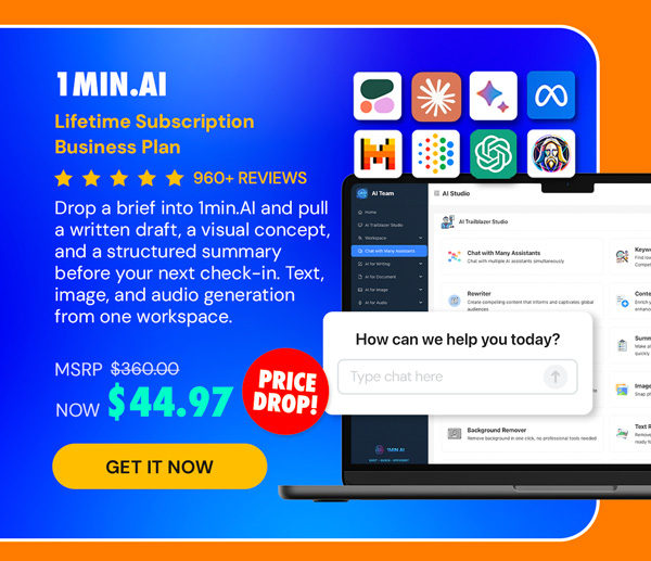 1minAI: Lifetime Subscription (Business Plan)