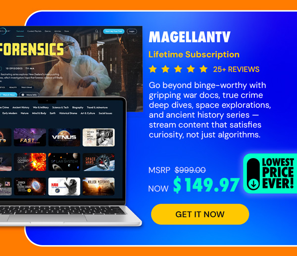 MagellanTV Documentary Streaming Service: Lifetime Subscription