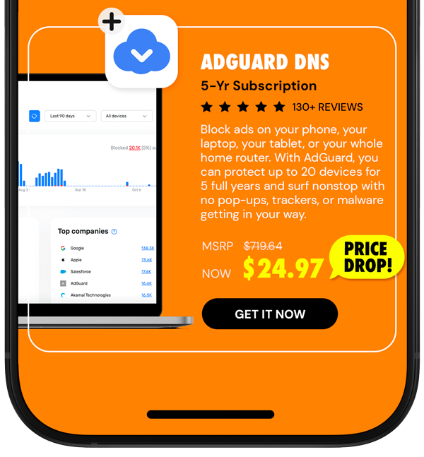 AdGuard DNS: 5-Yr Subscription