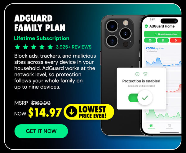 AdGuard Family Plan: Lifetime Subscription