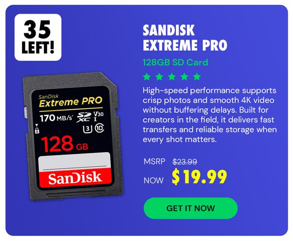 SanDisk Extreme Pro 128GB SD Card