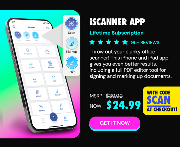 iScanner App: Lifetime Subscription