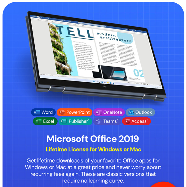 Microsoft Office 2019 for Windows or Mac