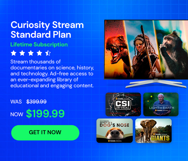 Curiosity Stream Standard Plan | Lifetime Subscription