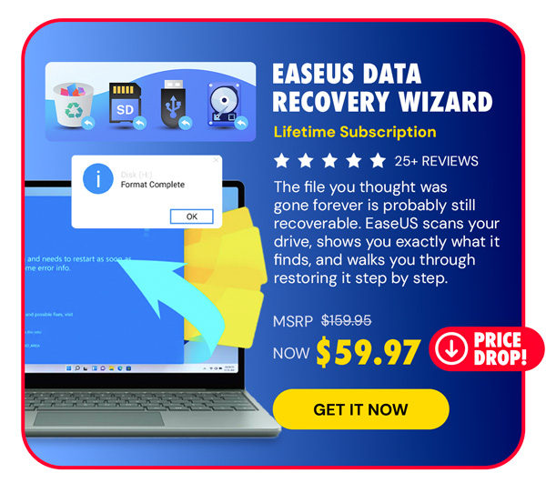 EaseUS Data Recovery Wizard: Lifetime Subscription