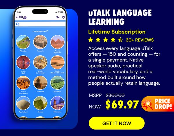 uTalk Language Learning: Lifetime Subscription (150+ Languages)