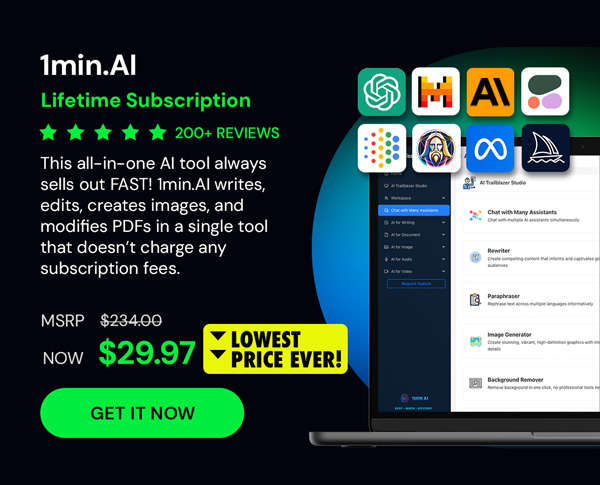 1minAI: Lifetime Subscription