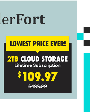 FolderFort 2TB Cloud Storage Pro Plan: Lifetime Subscription