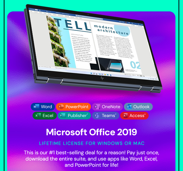Microsoft Office 2019 for Windows or Mac