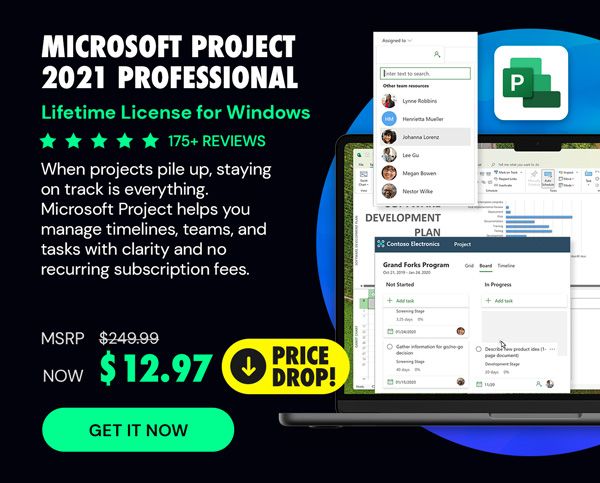 Microsoft Project 2021 Professional: Lifetime License for Windows