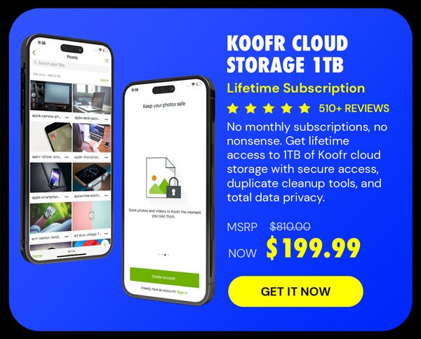 Koofr Cloud Storage: Lifetime Subscription (1TB)