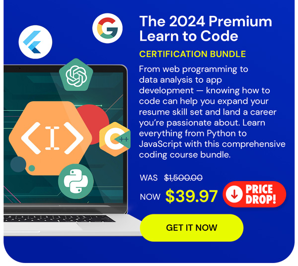 The 2024 Premium Learn to Code Certification Bundle