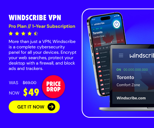 Windscribe VPN Pro Plan