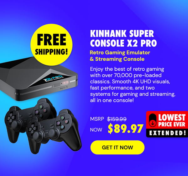 Kinhank Super Console X2 Pro Retro Gaming Emulator & Streaming Console