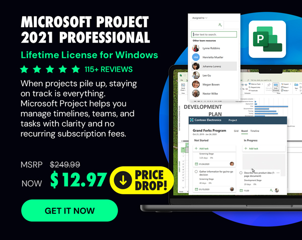 Microsoft Project 2021 Professional: Lifetime License for Windows