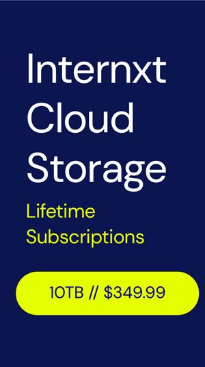 Internxt Cloud Storage Lifetime Subscription: 10TB Plan