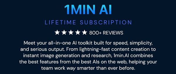 1minAI Advanced Business Plan Lifetime Subscription