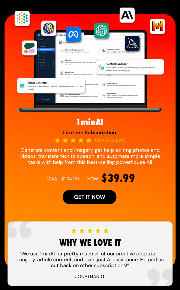 1minAI: Lifetime Subscription