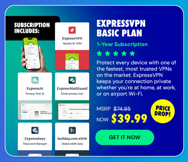 ExpressVPN Basic Plan: 1-Year Subscription