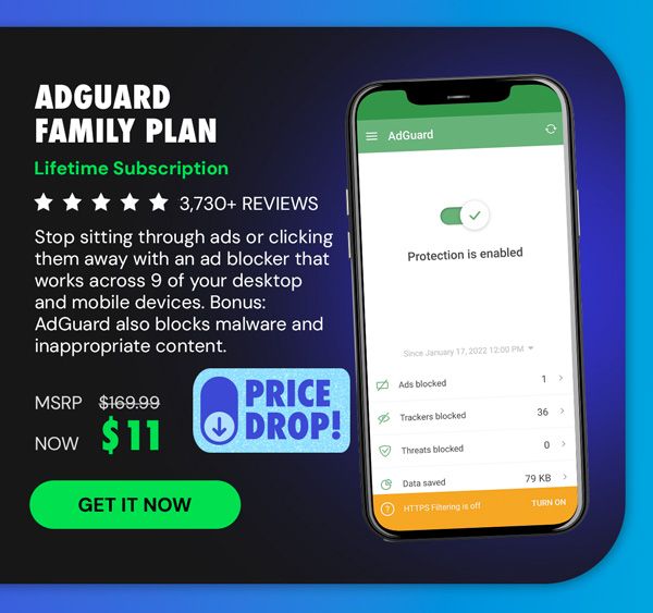 AdGuard Family Plan: Lifetime Subscription
