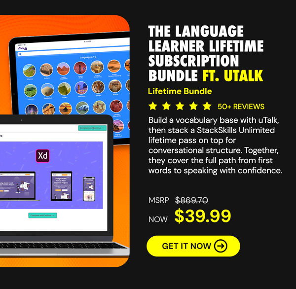 The Language Learner Lifetime Subscription Bundle ft. uTalk