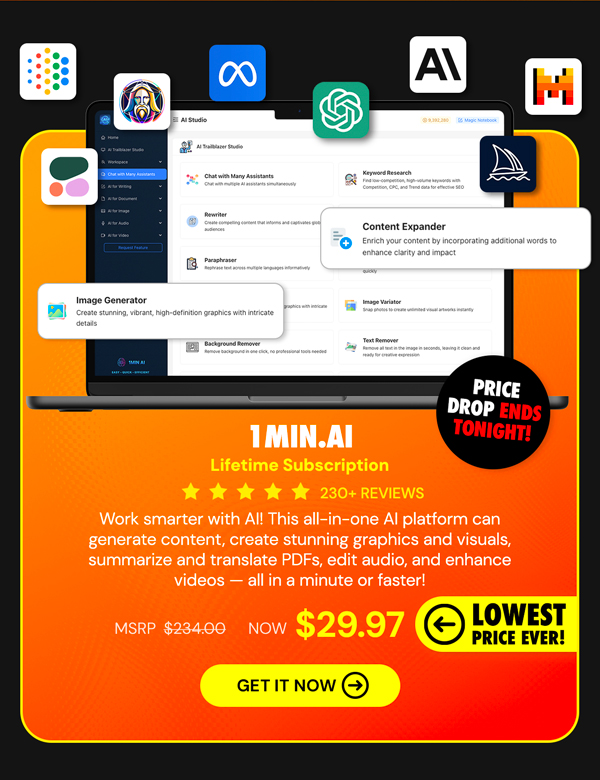 1minAI: Lifetime Subscription