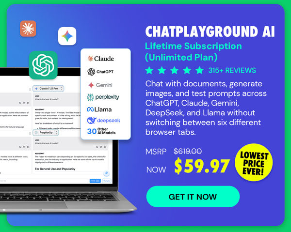 ChatPlayground AI: Lifetime Subscription (Unlimited Plan)