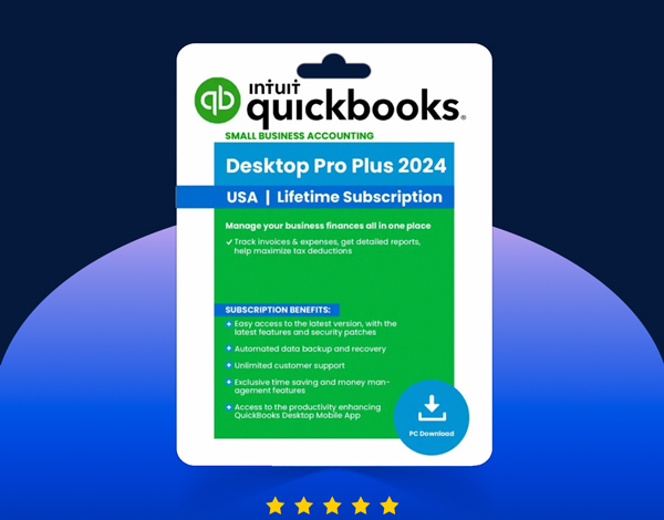 Intuit QuickBooks Desktop Pro Plus 2024 (1 User): Lifetime Licenses