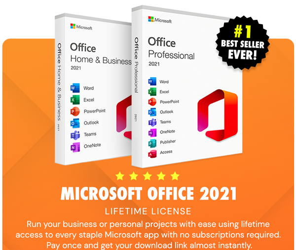 Microsoft Office for Windows or Mac: Lifetime License