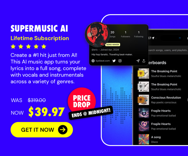 Supermusic AI: Lifetime Subscription