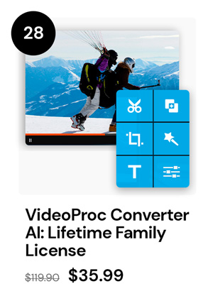 VideoProc Converter AI: Lifetime Family License (For Windows)