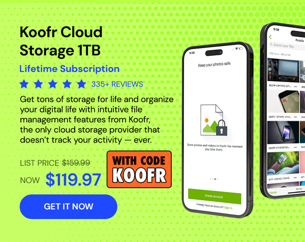 Koofr Cloud Storage: Lifetime Subscription (1TB)