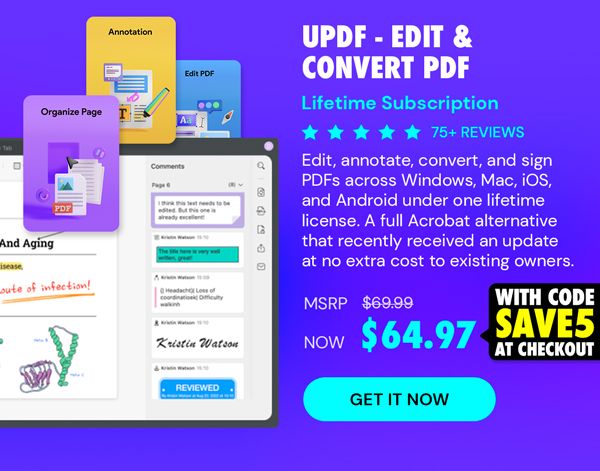 UPDF - Edit, Convert, AI Chat with PDF: Lifetime Subscription