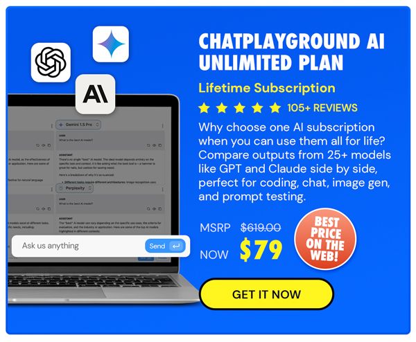 ChatPlayground AI: Lifetime Subscription (Unlimited Plan)
