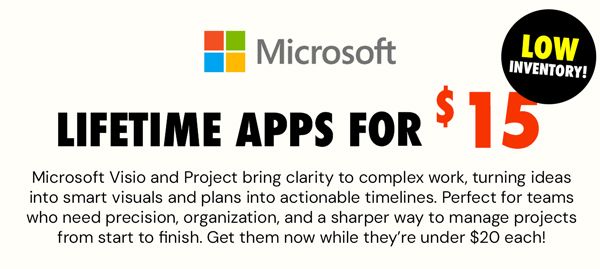 Microsoft Visio or Project 2021 for Windows | Lifetime License