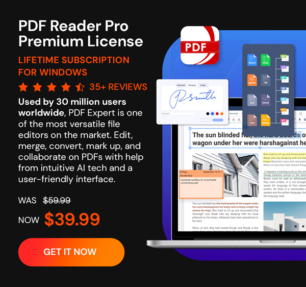 PDF Reader Pro Premium License For Windows: Lifetime Subscription