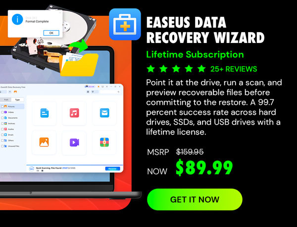 EaseUS Data Recovery Wizard: Lifetime Subscription