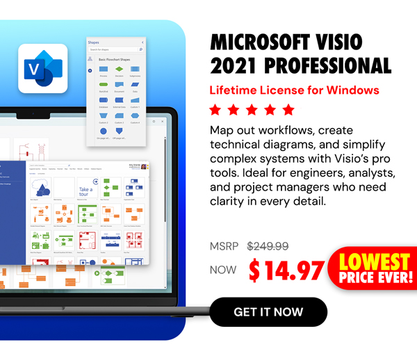 Microsoft Visio 2021 Professional: Lifetime License for Windows