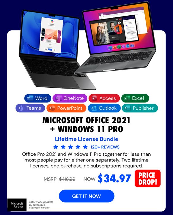 The Ultimate Microsoft Office Professional 2021 for Windows: Lifetime License + Windows 11 Pro Bundle