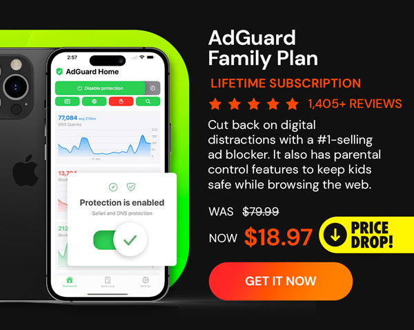 AdGuard Family Plan: Lifetime Subscription