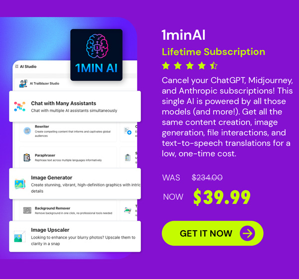 1minAI: Lifetime Subscription