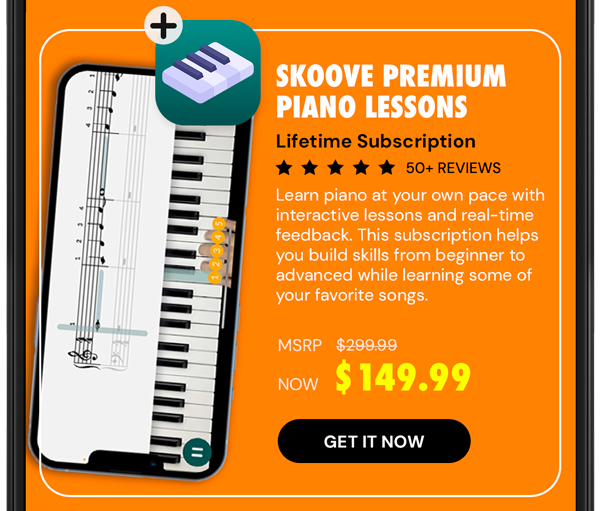 Skoove Premium Piano Lessons: Lifetime Subscription