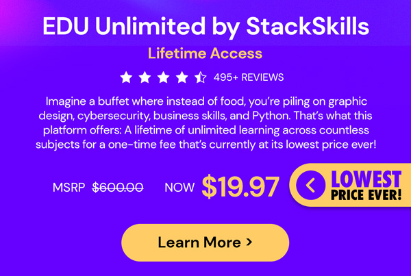 EDU Unlimited by StackSkills: Lifetime Access