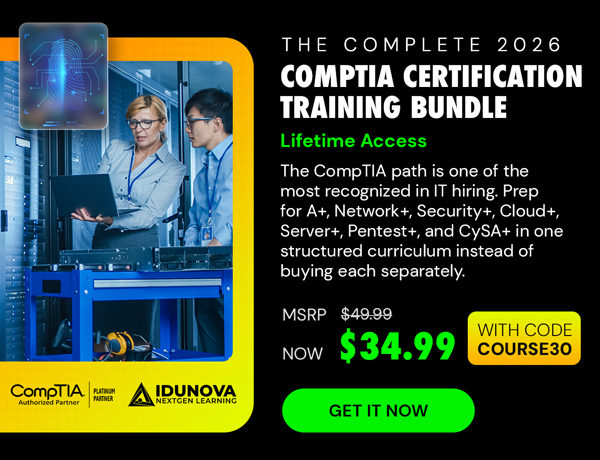 The Complete 2026 CompTIA Certification Training Bundle